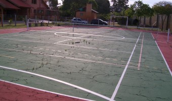 Perícia de verificação de anomalias em quadra poliesportiva. Cód:3135L