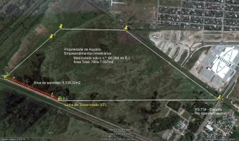 Avaliação de uma Gleba Urbanizável, gravada por servidão administrativa de passagem de Linha de Transmissão de Energia Elétrica. Cód:2045L