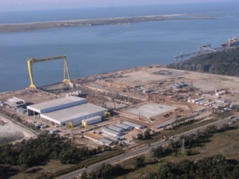 Perícia do Estaleiro Rio Grande (ERG), construído pela WTORRE, 1º Dique Seco de grande porte do Brasil e o maior da América Latina, para a verificação dos serviços de fundações.